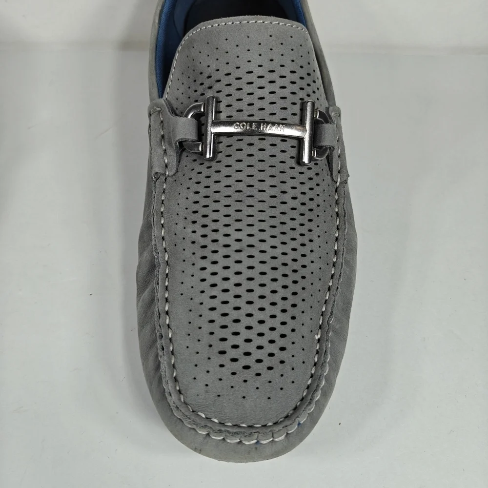Cole Haan Grand Laser Cut Nubuck Bit Drivers Leather Sneaker Men's Shoe Sz 11.5M